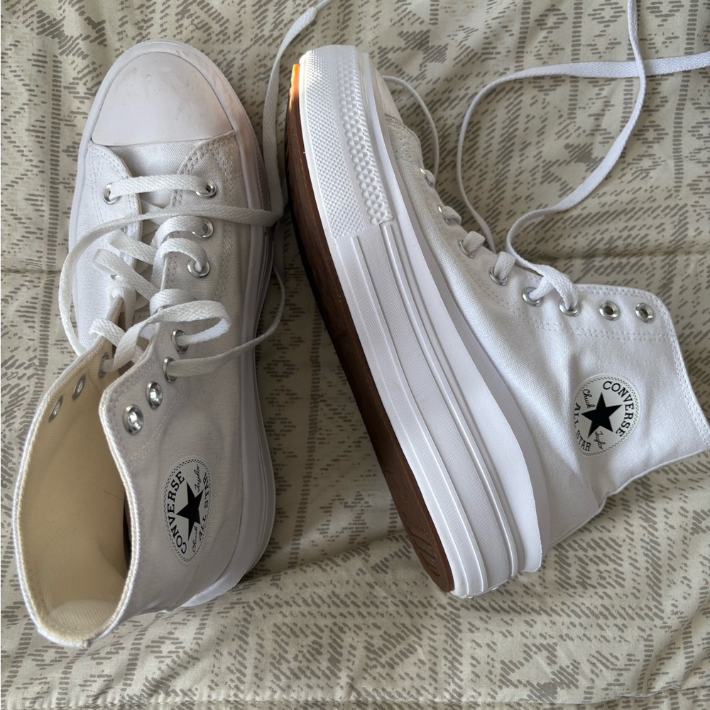 Converse All Star White Canvas High-Tops